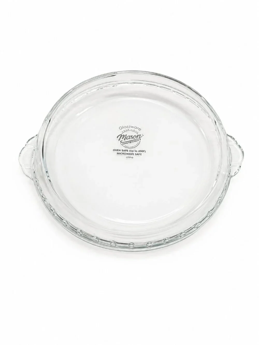 Mason Craft & More Clear Glass Pie Dish 9